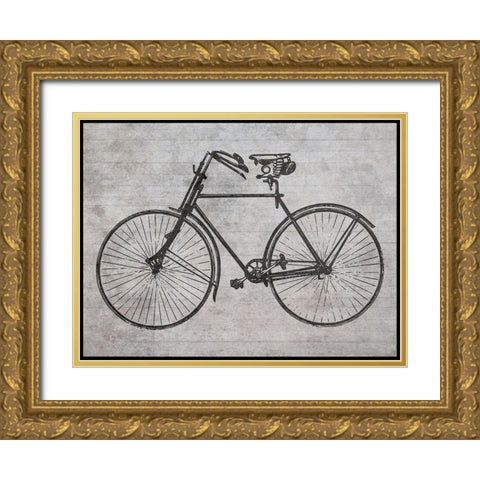 Ride Into The Future Gold Ornate Wood Framed Art Print with Double Matting by Lewis, Sheldon