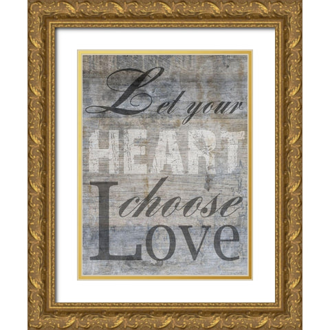 ChooseLove Gold Ornate Wood Framed Art Print with Double Matting by Lewis, Sheldon