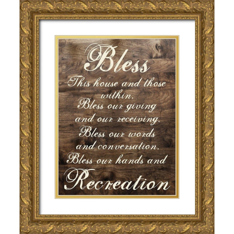 More Blessings Gold Ornate Wood Framed Art Print with Double Matting by Lewis, Sheldon