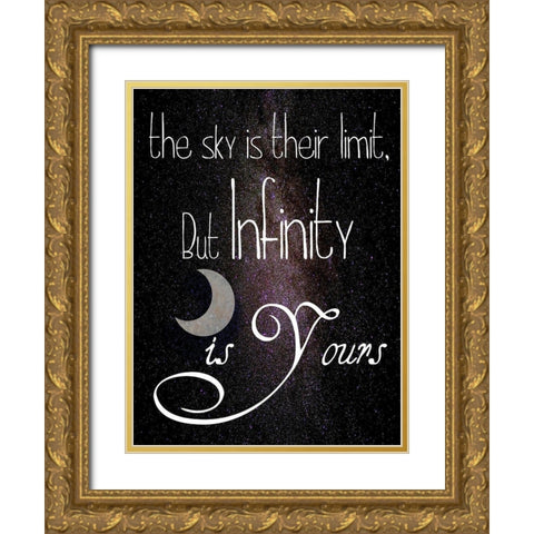 Limitless Gold Ornate Wood Framed Art Print with Double Matting by Lewis, Sheldon