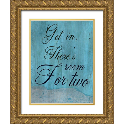 Room For Two Gold Ornate Wood Framed Art Print with Double Matting by Lewis, Sheldon