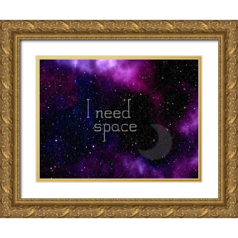 Space Gold Ornate Wood Framed Art Print with Double Matting by Lewis, Sheldon