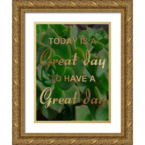 Great Day Gold Ornate Wood Framed Art Print with Double Matting by Lewis, Sheldon