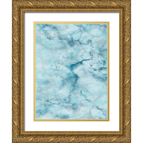 Smoking Marble 2 Gold Ornate Wood Framed Art Print with Double Matting by Lewis, Sheldon