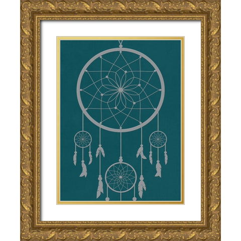 Pearlyphant Gold Ornate Wood Framed Art Print with Double Matting by Lewis, Sheldon