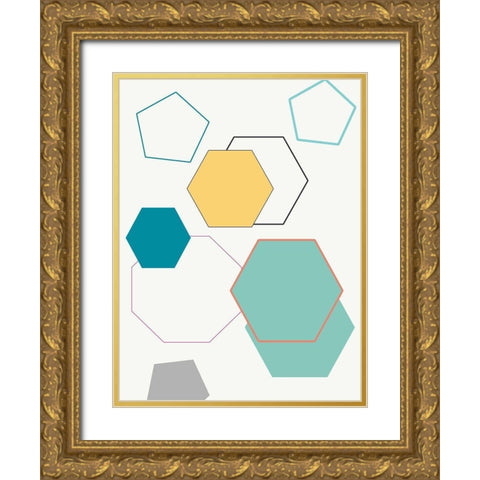 Shapping Up 2 Gold Ornate Wood Framed Art Print with Double Matting by Lewis, Sheldon