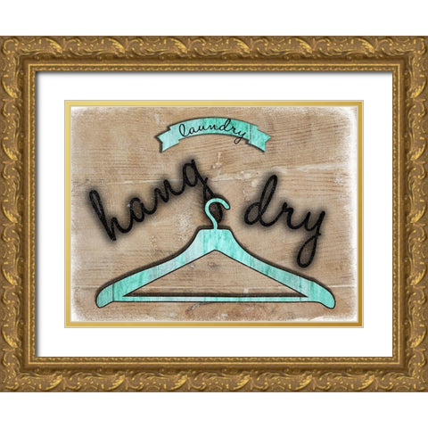 Hang Dry Gold Ornate Wood Framed Art Print with Double Matting by Lewis, Sheldon