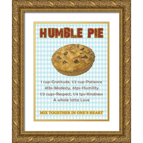 Humble Pie Gold Ornate Wood Framed Art Print with Double Matting by Lewis, Sheldon