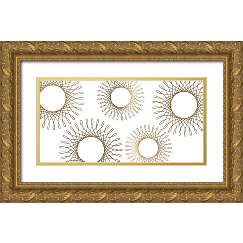 Samba 3 Gold Ornate Wood Framed Art Print with Double Matting by Lewis, Sheldon