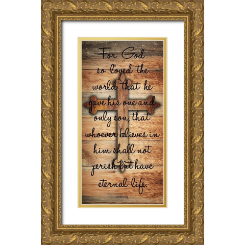 Eternal Life Gold Ornate Wood Framed Art Print with Double Matting by Lewis, Sheldon