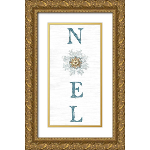 Noel Gold Ornate Wood Framed Art Print with Double Matting by Lewis, Sheldon