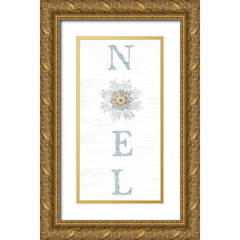 Noel Gold Ornate Wood Framed Art Print with Double Matting by Lewis, Sheldon