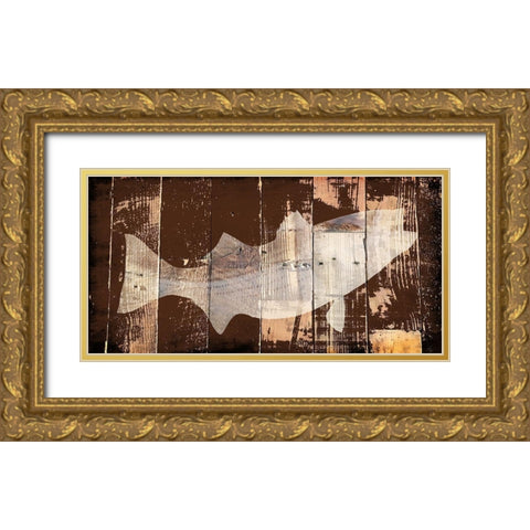 Fish 2 Gold Ornate Wood Framed Art Print with Double Matting by Lewis, Sheldon