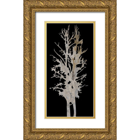 Twin Twigs 2 Gold Ornate Wood Framed Art Print with Double Matting by Lewis, Sheldon