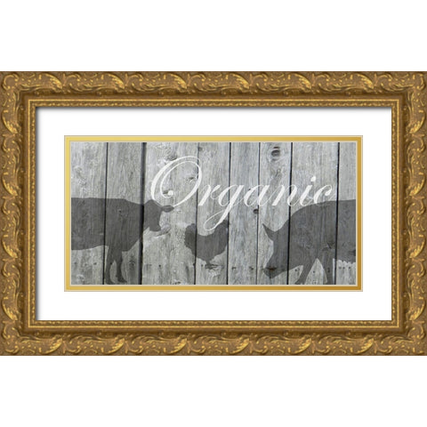 Organic Gold Ornate Wood Framed Art Print with Double Matting by Lewis, Sheldon