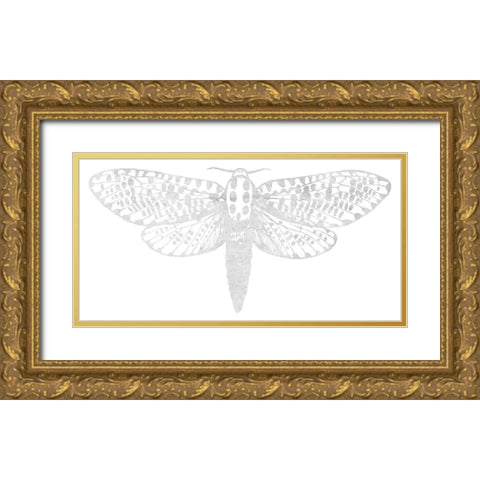 Floating Angel Gold Ornate Wood Framed Art Print with Double Matting by Lewis, Sheldon