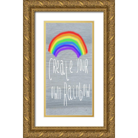 Your Own Rainbow Gold Ornate Wood Framed Art Print with Double Matting by Lewis, Sheldon
