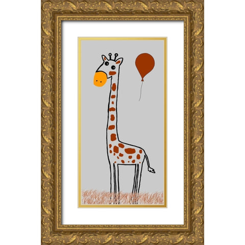 Tall Guy Gold Ornate Wood Framed Art Print with Double Matting by Lewis, Sheldon