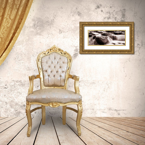 Mystic River Gold Ornate Wood Framed Art Print with Double Matting by Lewis, Sheldon