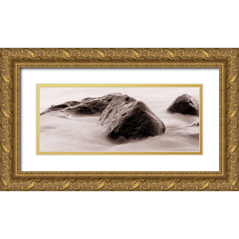 Mystic Flow Gold Ornate Wood Framed Art Print with Double Matting by Lewis, Sheldon