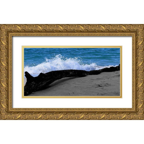 Drift Wood Gold Ornate Wood Framed Art Print with Double Matting by Lewis, Sheldon