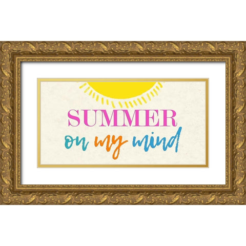 Summer Gold Ornate Wood Framed Art Print with Double Matting by Lewis, Sheldon