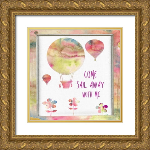 Sail Away With Me Gold Ornate Wood Framed Art Print with Double Matting by Lewis, Sheldon
