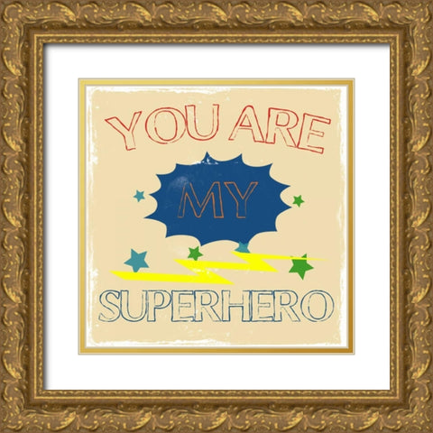 My Hero Gold Ornate Wood Framed Art Print with Double Matting by Lewis, Sheldon