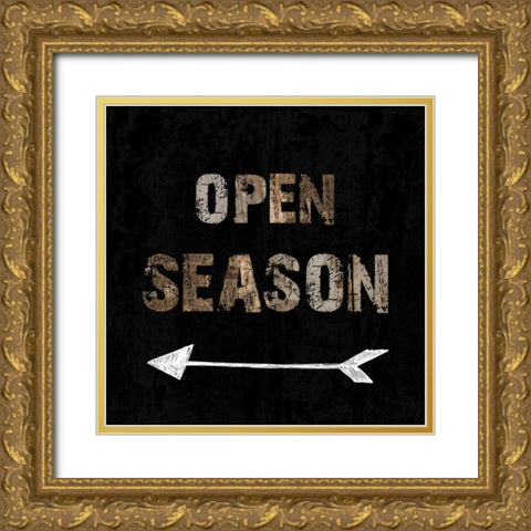 Open Season Gold Ornate Wood Framed Art Print with Double Matting by Lewis, Sheldon