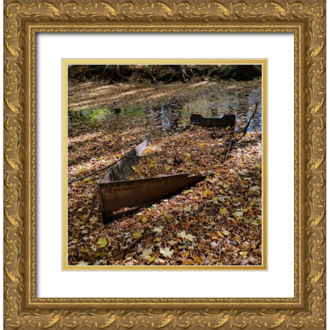 Dreamy Creek Gold Ornate Wood Framed Art Print with Double Matting by Lewis, Sheldon