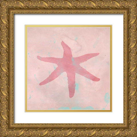 Pastel Star Gold Ornate Wood Framed Art Print with Double Matting by Lewis, Sheldon