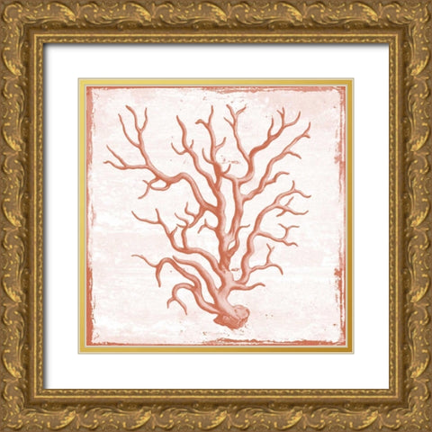 At The Coral Coast Gold Ornate Wood Framed Art Print with Double Matting by Lewis, Sheldon