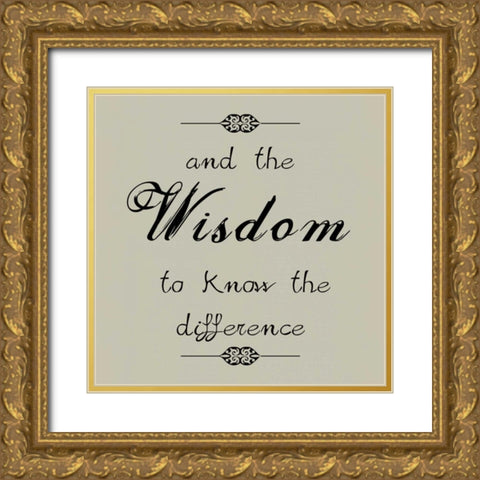 The Wisdom Gold Ornate Wood Framed Art Print with Double Matting by Lewis, Sheldon