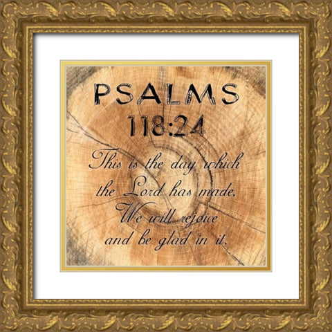 Psalms 118-24 Gold Ornate Wood Framed Art Print with Double Matting by Lewis, Sheldon