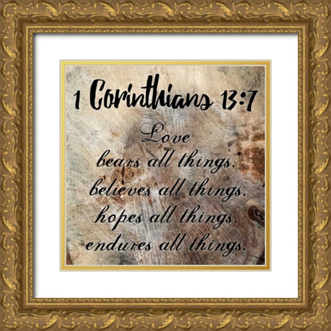Corinthians Gold Ornate Wood Framed Art Print with Double Matting by Lewis, Sheldon