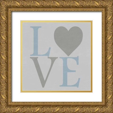 Love From The Heart 2 Gold Ornate Wood Framed Art Print with Double Matting by Lewis, Sheldon