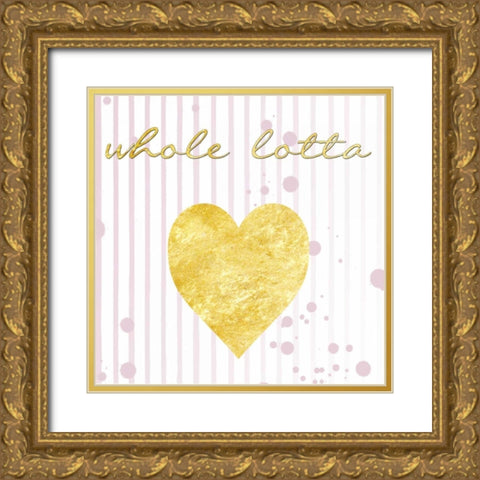 Lotta Love Gold Ornate Wood Framed Art Print with Double Matting by Lewis, Sheldon