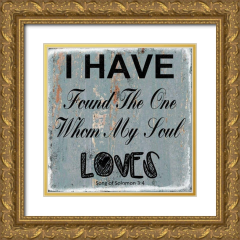 Song Of Soloman Gold Ornate Wood Framed Art Print with Double Matting by Lewis, Sheldon