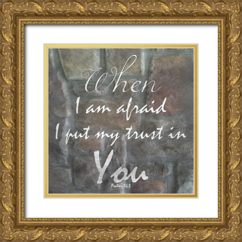 My Trust In You Gold Ornate Wood Framed Art Print with Double Matting by Lewis, Sheldon