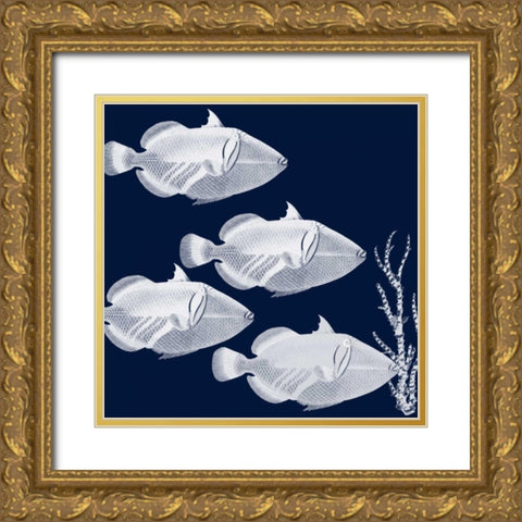 Coastal Orchestra Gold Ornate Wood Framed Art Print with Double Matting by Lewis, Sheldon