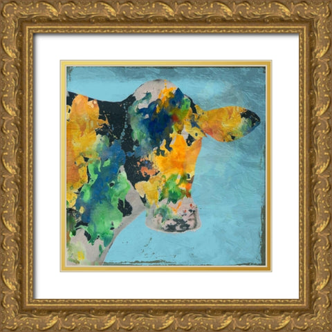 Farm Colors Gold Ornate Wood Framed Art Print with Double Matting by Lewis, Sheldon