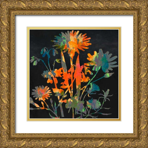 Bright Garden 1 Gold Ornate Wood Framed Art Print with Double Matting by Lewis, Sheldon