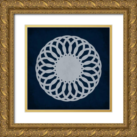 Indigo Dream 2 Gold Ornate Wood Framed Art Print with Double Matting by Lewis, Sheldon