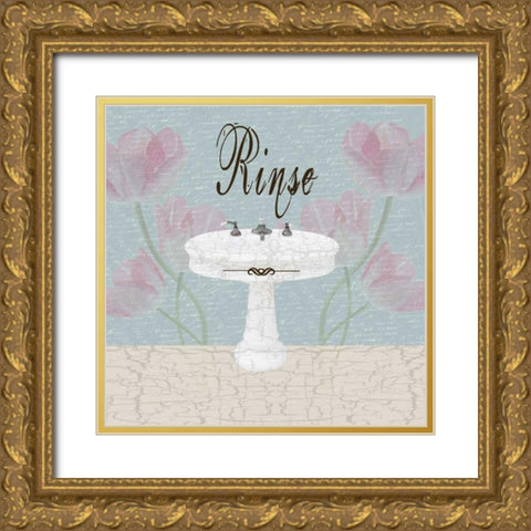 Rinse Gold Ornate Wood Framed Art Print with Double Matting by Lewis, Sheldon