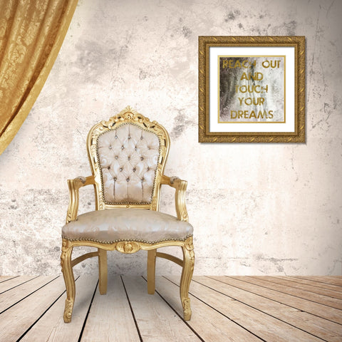 Touch Your Dreams Gold Ornate Wood Framed Art Print with Double Matting by Lewis, Sheldon