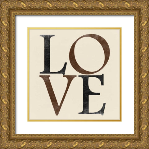 Pure Love Gold Ornate Wood Framed Art Print with Double Matting by Lewis, Sheldon
