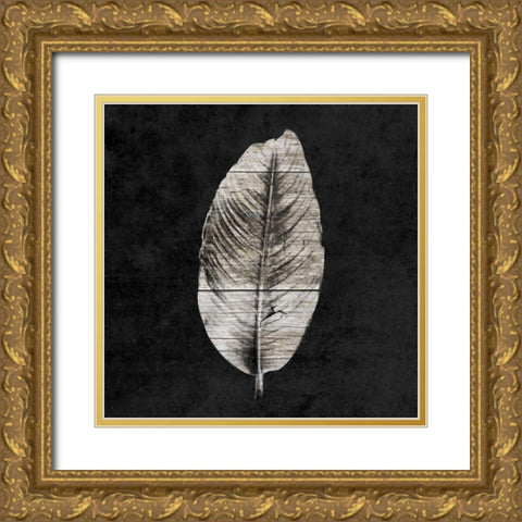 Leaf By The Spirit Gold Ornate Wood Framed Art Print with Double Matting by Lewis, Sheldon
