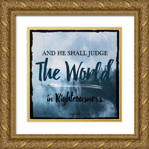 Psalms Gold Ornate Wood Framed Art Print with Double Matting by Lewis, Sheldon