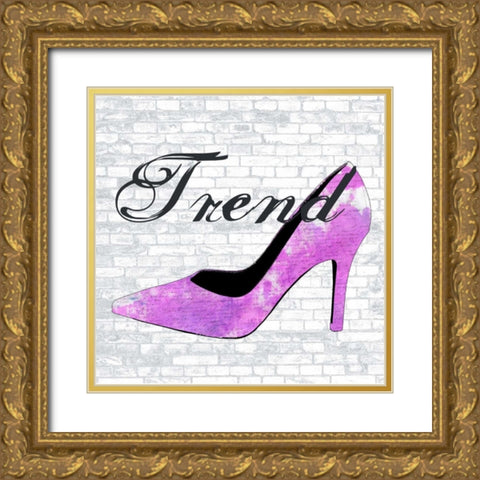 New York Trend Gold Ornate Wood Framed Art Print with Double Matting by Lewis, Sheldon