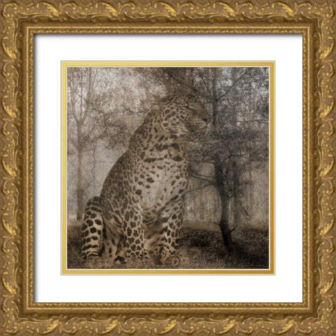 Wild Jungle 1 Gold Ornate Wood Framed Art Print with Double Matting by Lewis, Sheldon